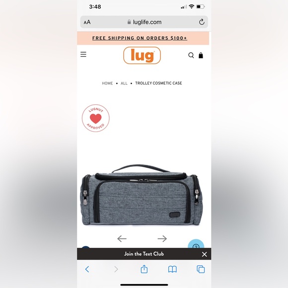 Lug Trolley Cosmetic Case-Heather Grey - Picture 1 of 6